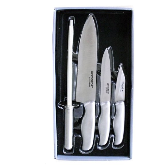 HP ❤️ NIB DEVONPORT KNIFE CO. 4 PIECE CUTLERY SET - Picture 2 of 3